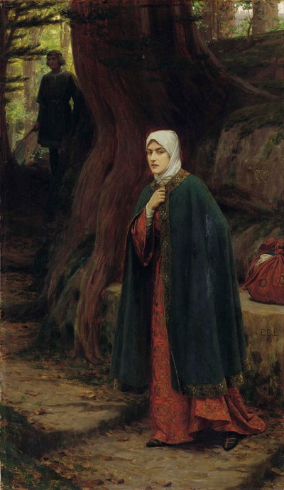 Forest Tryst by Edmund Leighton